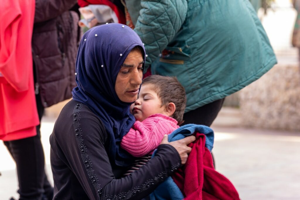 Madre e figlia in Siria